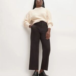 Everlane Black cropped kickflare jeans 4